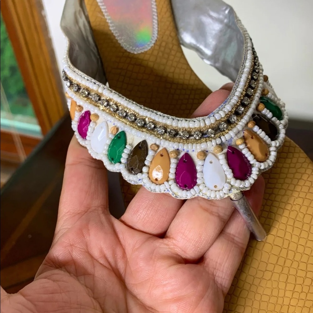 Beaded Multicolor Sandals